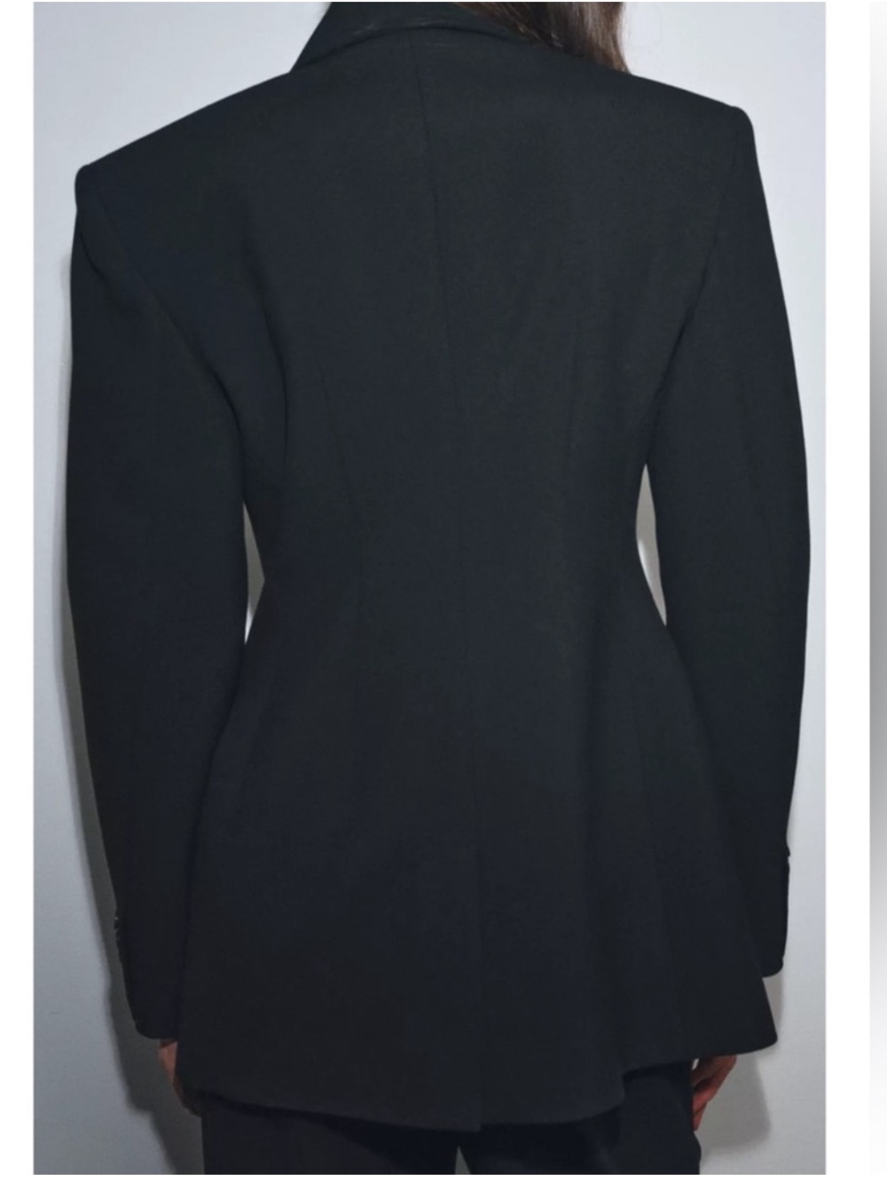 ZARA ZW COLLECTION FITTED BUTTON BLAZER SIZE M - Picture 5 of 14